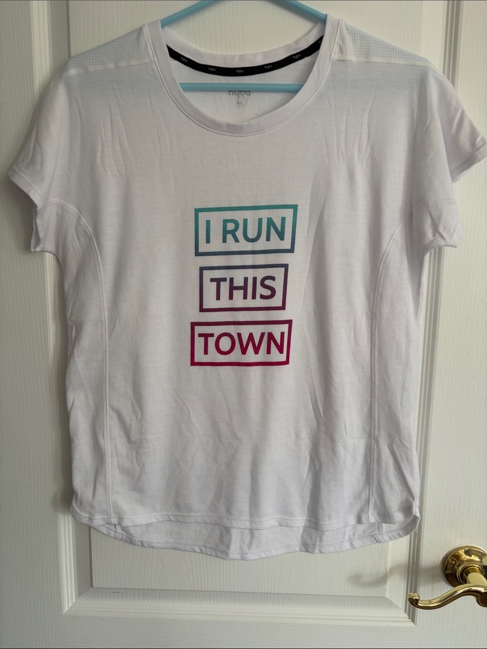 White 'I Run This Town' Short Sleeve Women's Tee